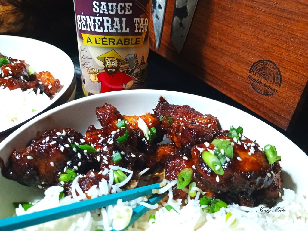 Poulet Général Tao à l’érable