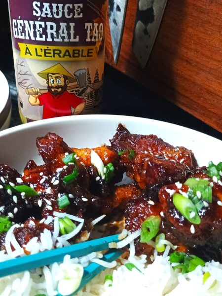 Poulet Général Tao à l’érable