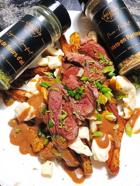 Poutine Bavette sauce aux poivres
